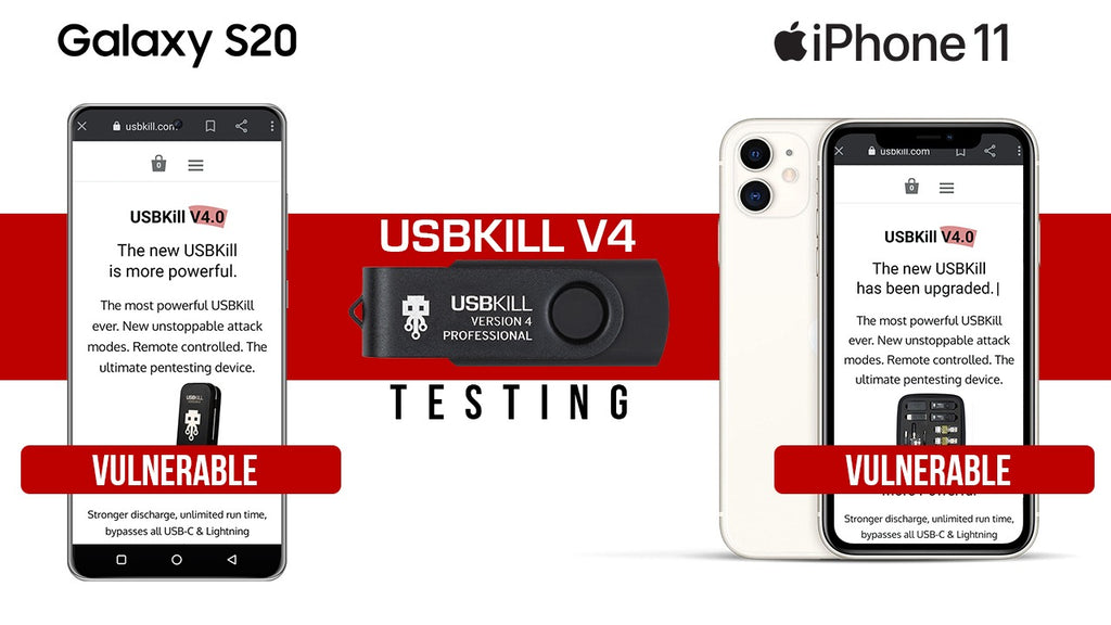 USBKill V4 Professional Vs Iphone 11, Samsung S20